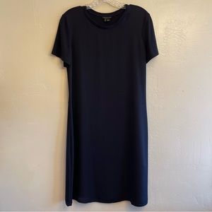Theory navy blue size large t shirt dress